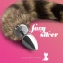 Метален анален разширител с лисича опашка Foxy Silver [4]