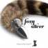 Метален анален разширител с лисича опашка Foxy Silver