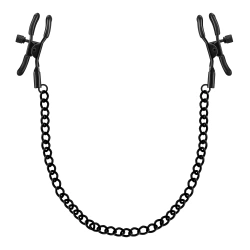 Метални черни щипки за зърна с верига Nipple Chain Clamps