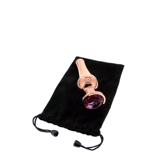 Комплект от 3 бр. анални разширители с кристал Gleaming Love розово злато [2]