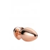 Метален анален разширител с розов кристал сърце Rose Gold S [3]