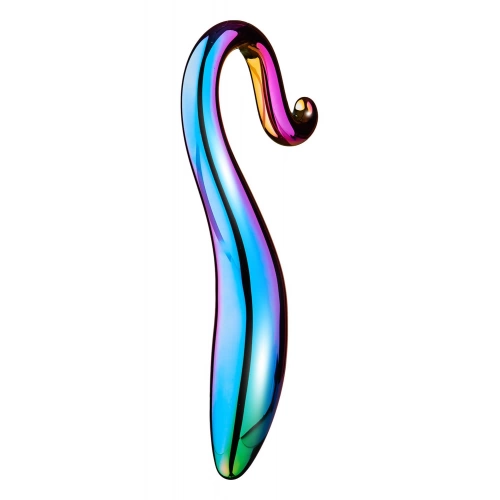 Стъклена анална играчка Elegant Curved Dildo [3]