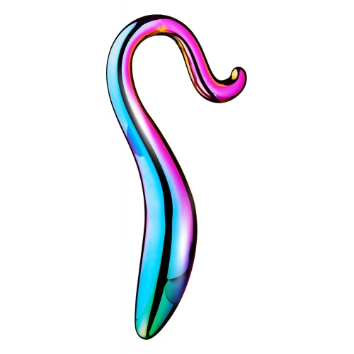 Стъклена анална играчка Elegant Curved Dildo [4]