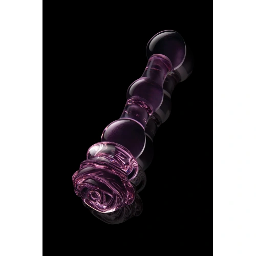 Стъклено дилдо Rosebud Beaded Dildo 8" [3]