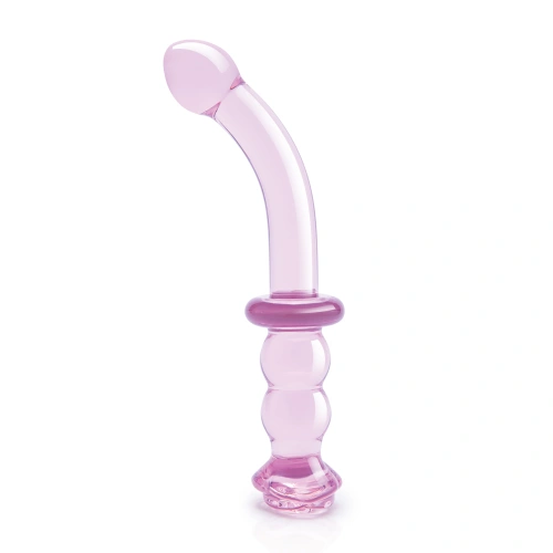 Извито стъклено дилдо Rosebud G-spot