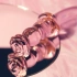 Извито стъклено дилдо Rosebud G-spot [6]