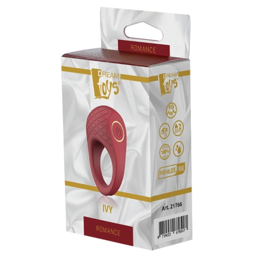 Презаредим вибриращ пенис пръстен от силикон Romance Ivy [6]