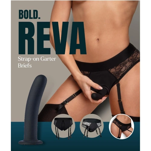 Страп-он бикини с жартиери и дилдо Bold Reva [8]
