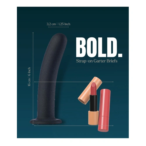 Страп-он бикини с жартиери и дилдо Bold Reva [9]