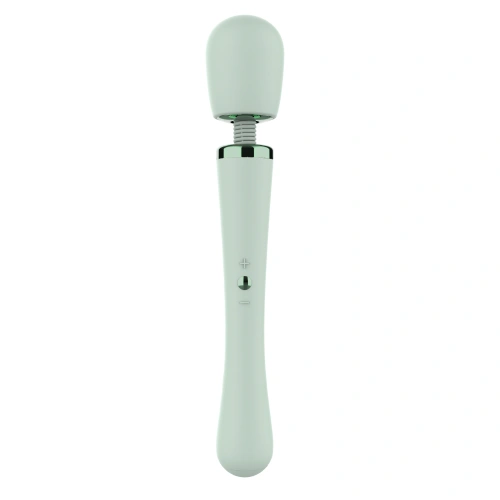Презаредим силиконов масажор Glam XL Wand зелен