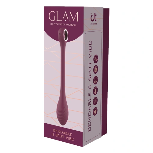 Гъвкав G-спот вибратор от силикон Glam  [11]