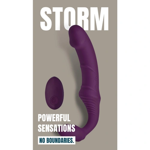 Страплес вибратор с два мотора и дистанционно Storm [4]