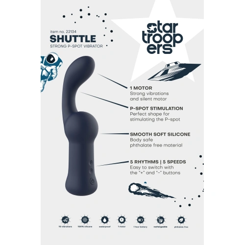 Мощен простатен стимулатор от силикон Shuttle [7]