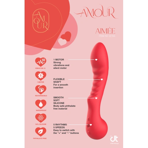 Презаредим силиконов G-спот вибратор Amour Aimee [4]