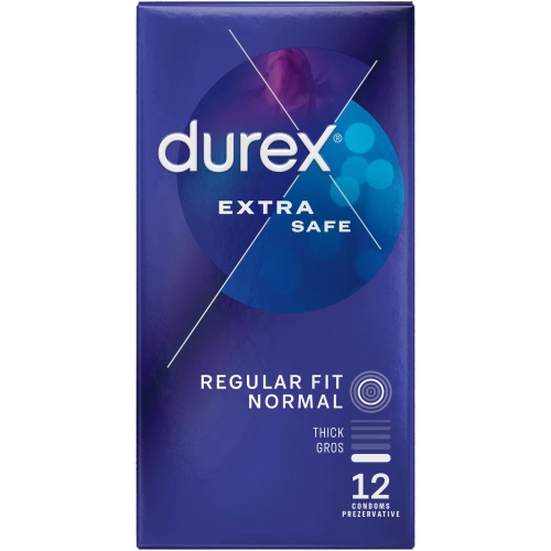 12 бр. Durex Extra Safe по-плътни презервативи