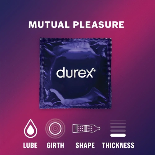 10 бр. Durex Mutual Pleasure задържащи релефни презервативи [1]