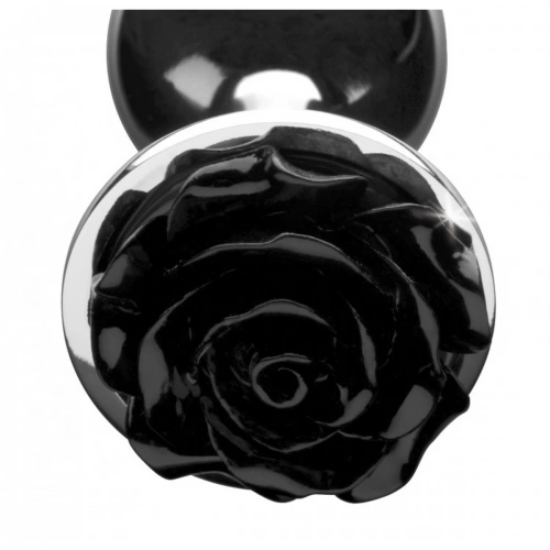 Малък метален анален разширител - бижу Black Rose [1]