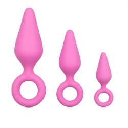 Комплект разширители от силикон Pointy Plug Set розови
