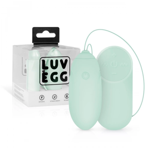 Мощно безжично презаредимо яйце от силикон Luv Egg зелено