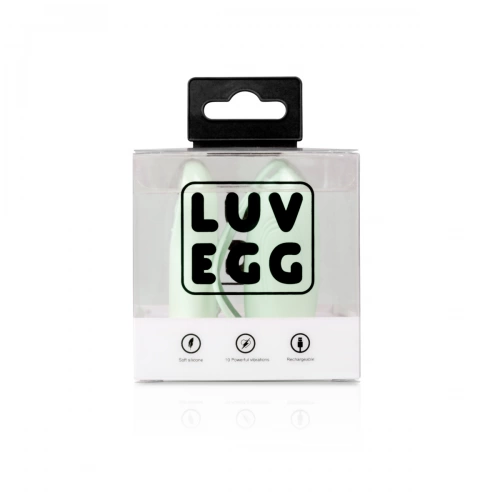 Мощно безжично презаредимо яйце от силикон Luv Egg зелено [11]