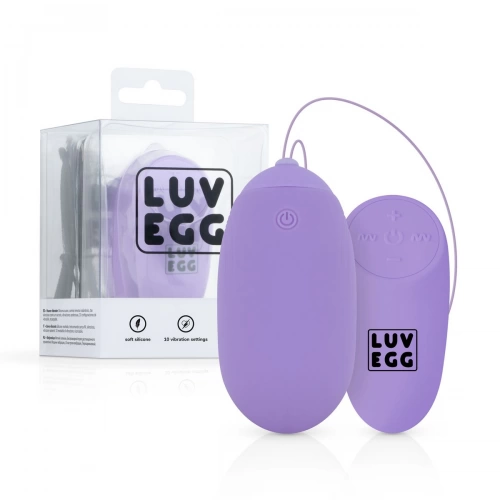 Голямо мощно безжично презаредимо яйце от силикон Luv Egg XL [9]