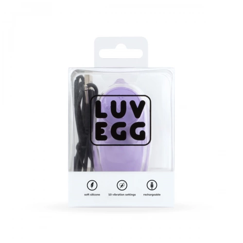 Голямо мощно безжично презаредимо яйце от силикон Luv Egg XL [11]