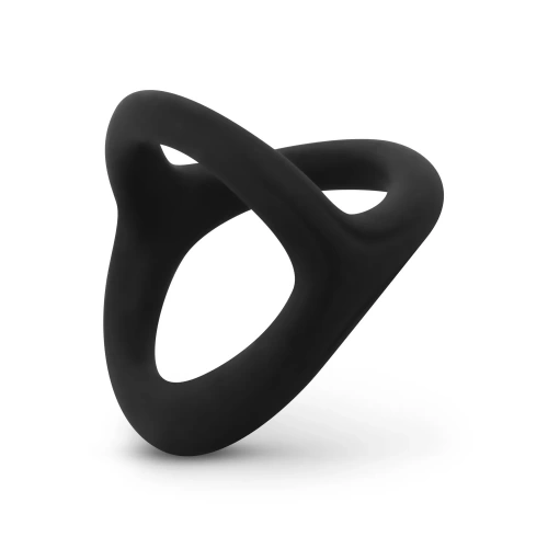Силиконов пръстен за пенис и тестиси Desire Ring черен