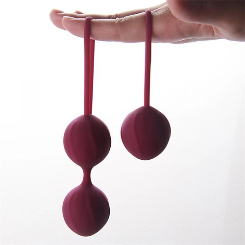 Комплект вагинални топчета от силикон Kelly виолетови [3]
