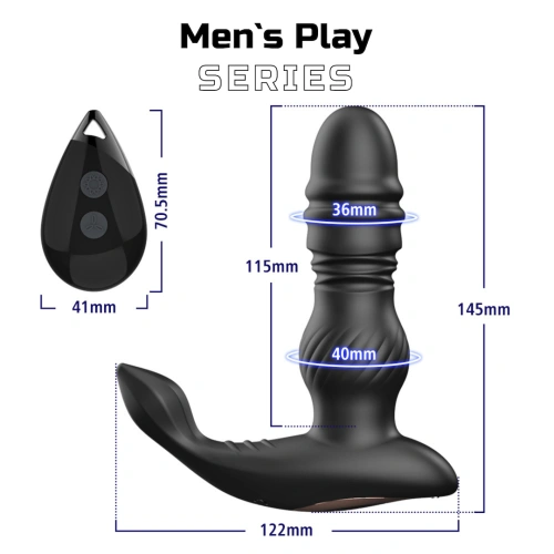 Тласкащ простатен стимулатор с дистанционно Men's Play B4 [12]