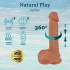 Вибриращо дилдо с тласъци и въртене Natural Play D6 [7]