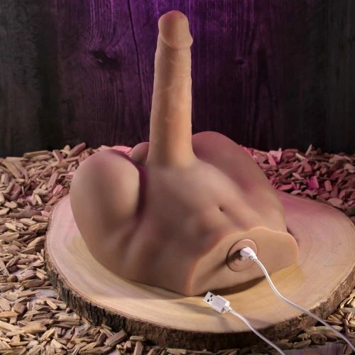 Мъжки торс с вибриращо и тласкащо дилдо Easy Rider [14]