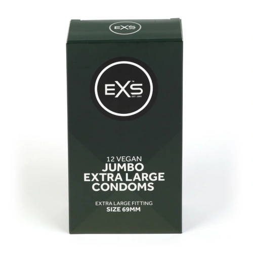 12 бр. Екстра големи презервативи EXS Jumbo 69 мм