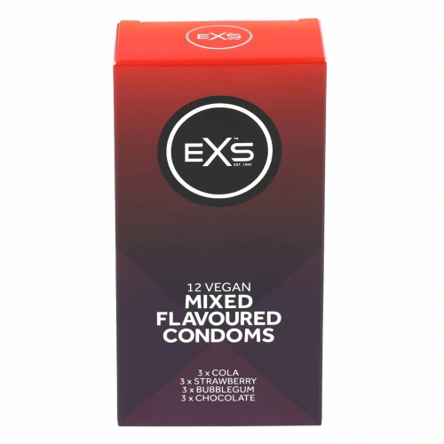 12 бр. Микс ароматни презервативи EXS Mixed Flavoured [1]