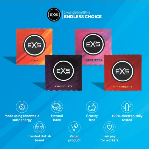 48 бр. Микс от различни презервативи EXS Variety Pack 1 [1]