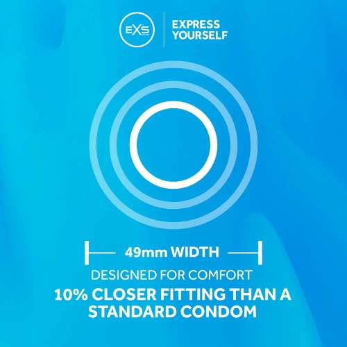 48 бр. Плътно прилепващи презервативи EXS Snug Fit 49 mm. [3]