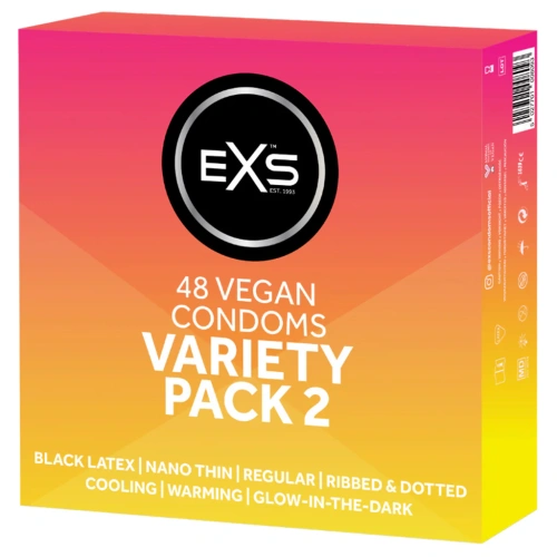 48 бр. Микс от различни презервативи EXS Variety Pack 2