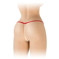 Еротични прашки с перли Fashion Secret Venusina червени
