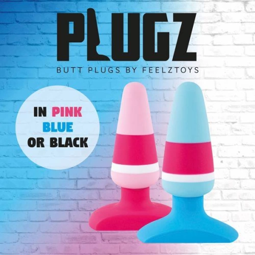 Анален разширител от премиум силикон Plugz син [3]