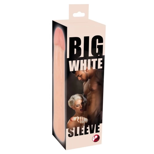 Голям пенис удължител и удебелител Big White Sleeve [4]