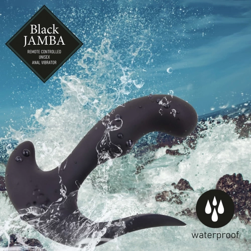 Презаредим унисекс стимулатор с дистанционно и загряване Black Jamba [4]