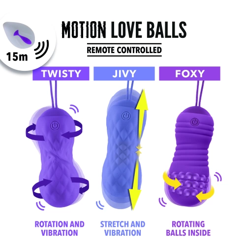 Вибриращи вагинални топчета с въртящи се перли и дистанционно Foxy [3]