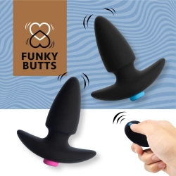 Вибриращи анални разширители за двойки с безжично дистанционно Funky Butts