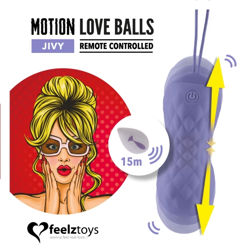 Вибриращи вагинални топчета с движение нагоре-нодолу Jivy [1]