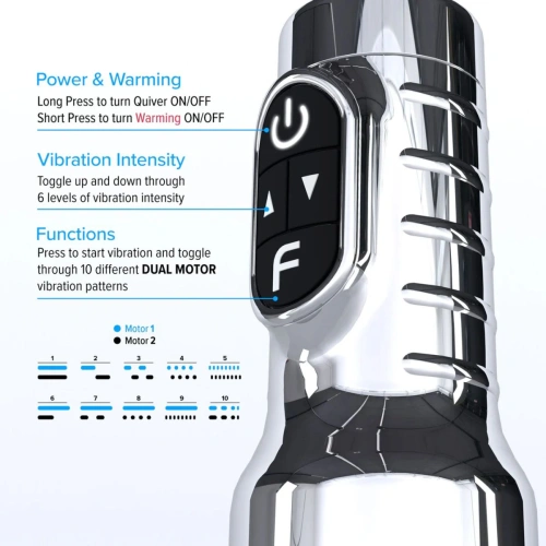 Fleshlight Quiver Вибриращ и затоплящ мастурбатор вагина [7]