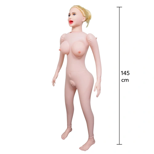Надуваема кукла с 3D лице и с 3 отвора Lola