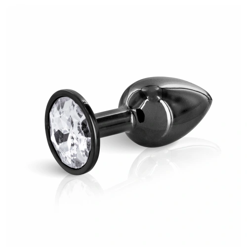 Черен метален анален разширител с кристал Angel размер S Черен метален анален разширител с кристал Angel размер S