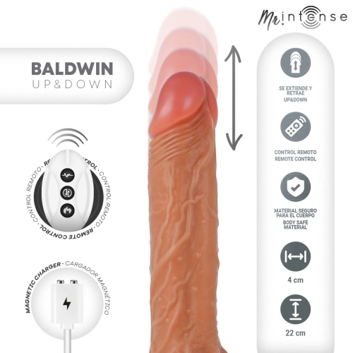 Вибриращо дилдо с тласъци и затопляне Baldwin [3]