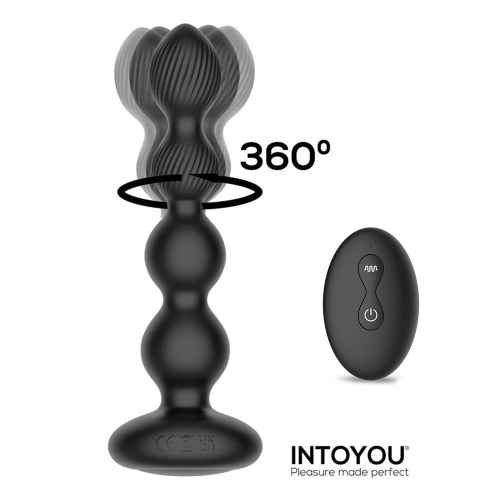 Aнална играчка с вибрации, въртене и дистанционно Mouve Aнална играчка с вибрации, въртене и дистанционно Mouve