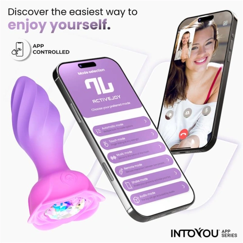 Анален плъг с вибрации, въртене и APP Moxy [4]