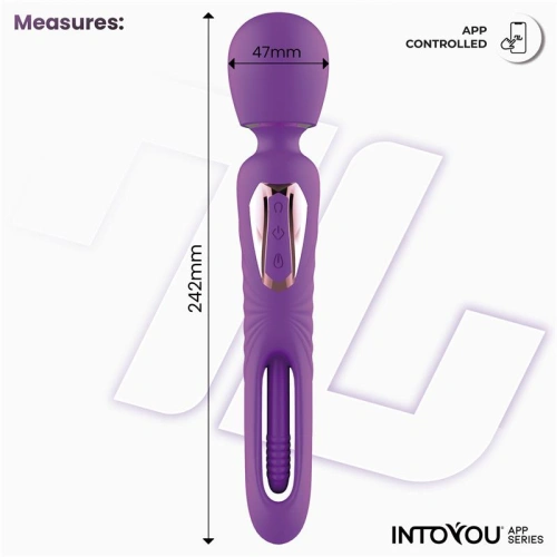 2 в 1 G-спот вибратор и Wand масажор с APP Intoyou Salma [6]